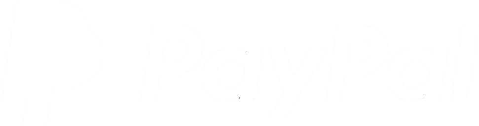 paypal white logo